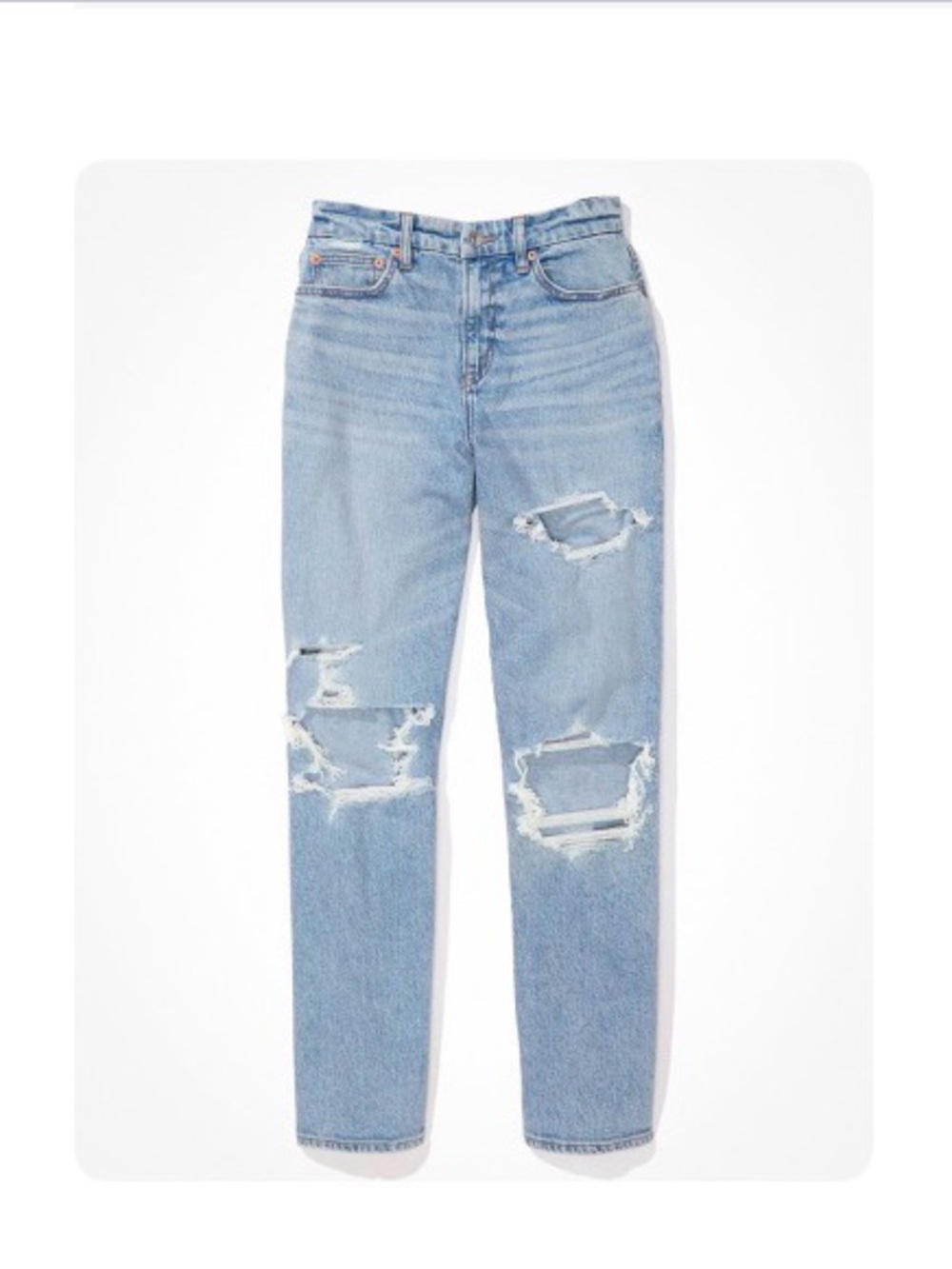 American Eagle Stretch Ripped Curvy 90’s Straight Jean